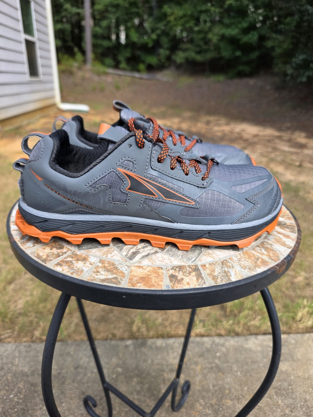 Altra Lone Peak 4.5 ALOA4PE5280 Trail Running Shoes Grey Men Sz 8.5 Worn 3x